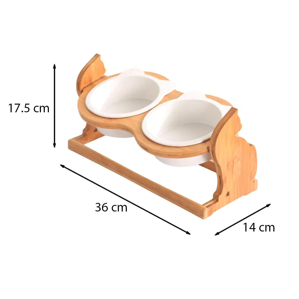 Cuenco con Soporte Ajustable en Altura