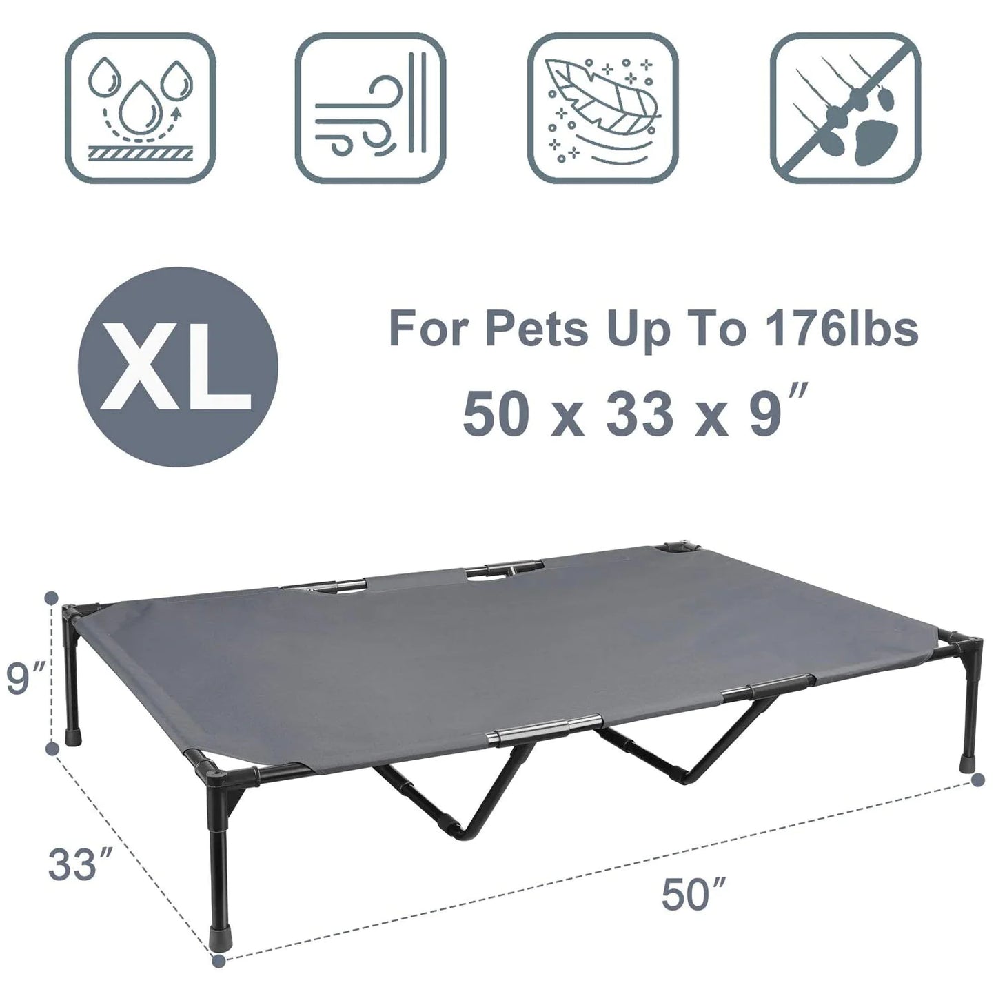Cama Elevada para Perros Grandes