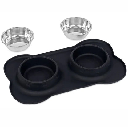 Tapete de Silicona con Forma de Hueso para Cuencos
