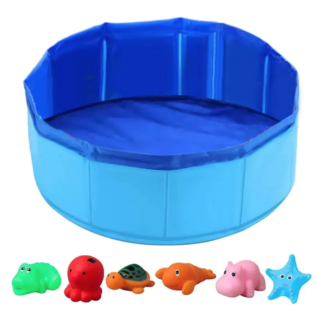 Piscina Plegable con Juguetes