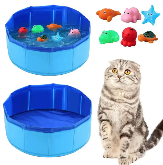 Piscina Plegable con Juguetes