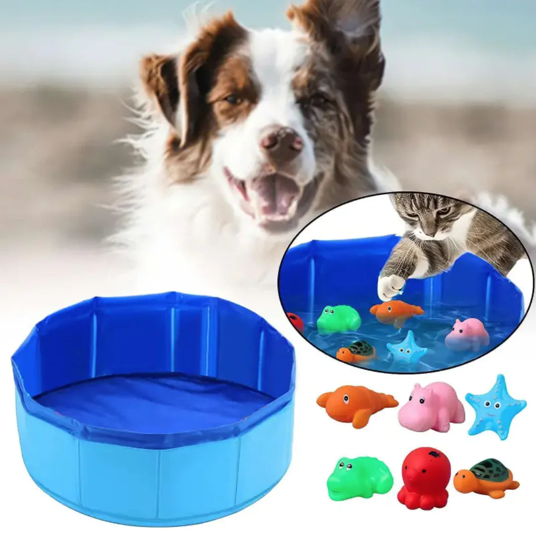 Piscina Plegable con Juguetes
